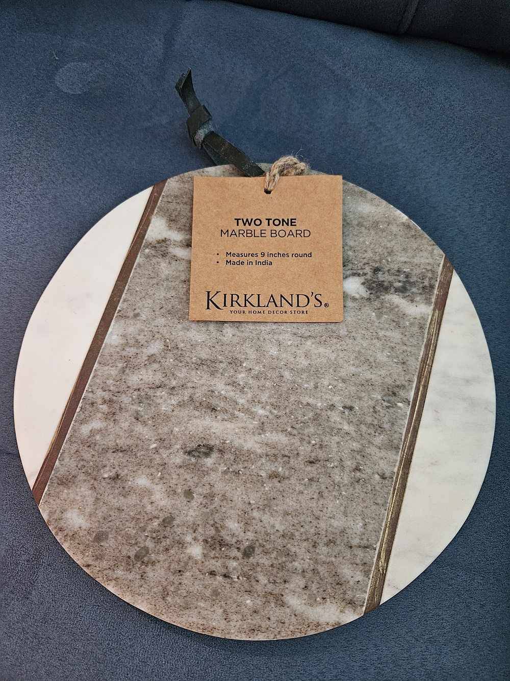 Kirkland's Two Tone Marble Board - White and Gray